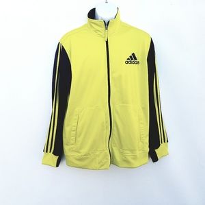 Adidas Climalite Zip Up Jacket Yellow Large Yellow